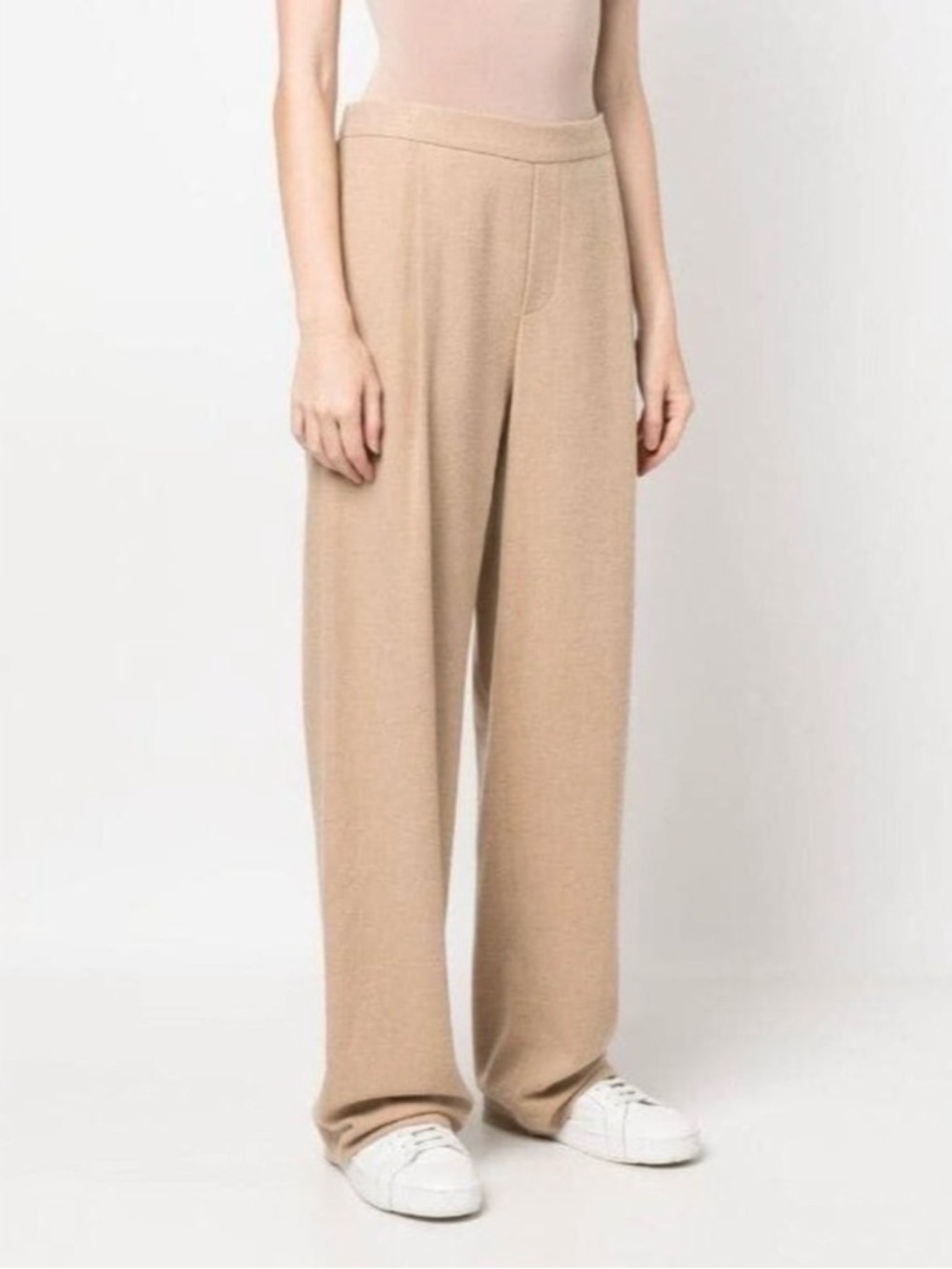 Vince Italian Wool Flannel Trouser Pants Camel Tan Minimalist Fall Winter Small